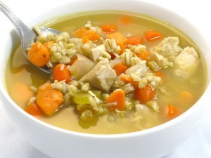 chicken barely soup