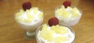 Eggless pineapple mousse