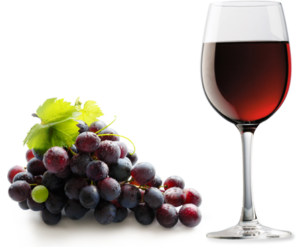 red wine and grapes a healthy heart food