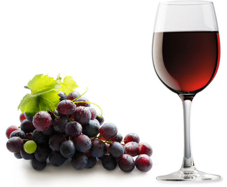 red wine and grapes a healthy heart food