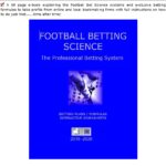 How to Place The Same Profit Pulling Football Bets Placed By Professionals