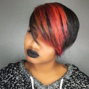 Bright Pixie Haircut with Highlights