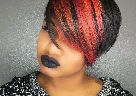 Bright Pixie Haircut with Highlights