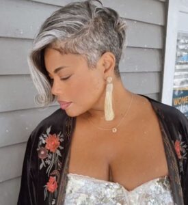 Silvered Sideswept Style