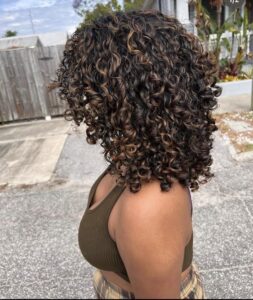 Sweet Curly Crop with Highlights hairstyles