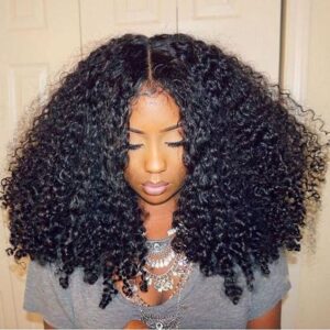 Voluminous Curls for black lady