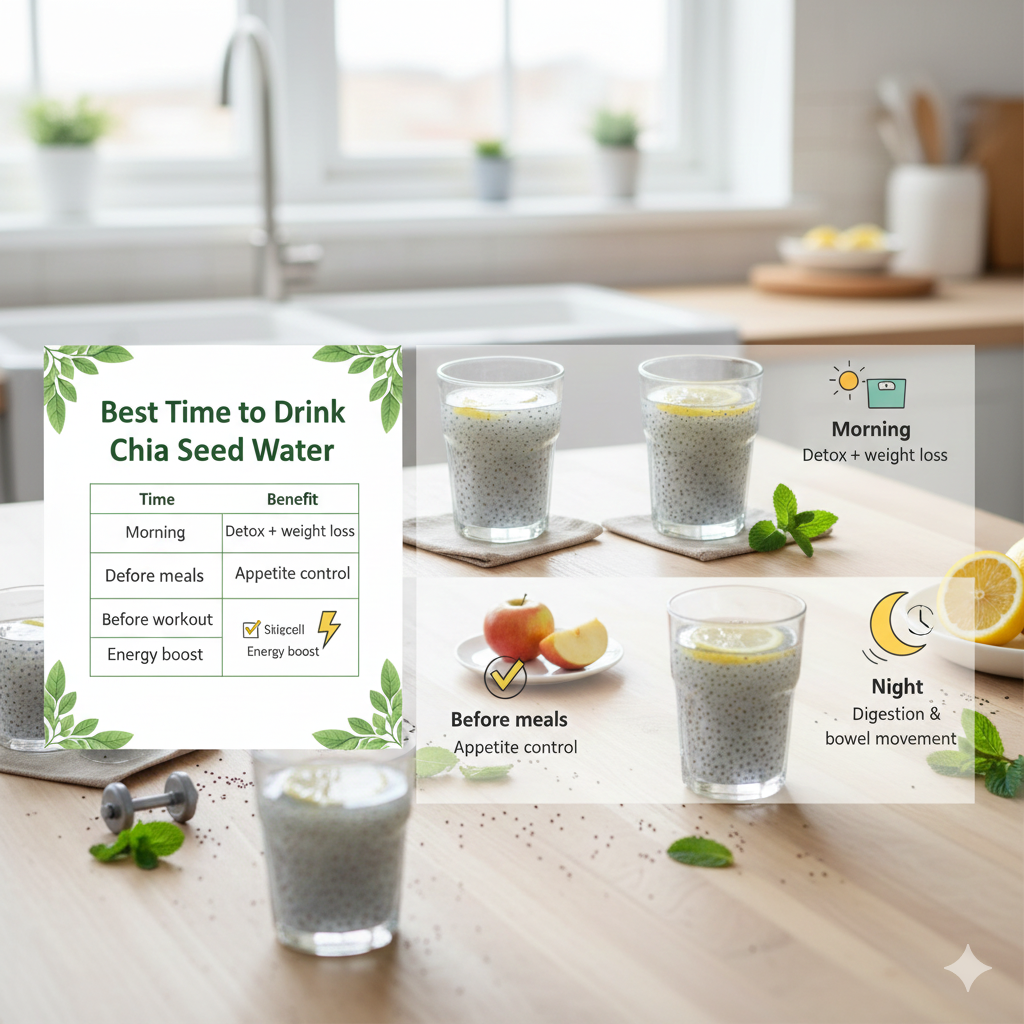 Best Time to Drink Chia Seed Water