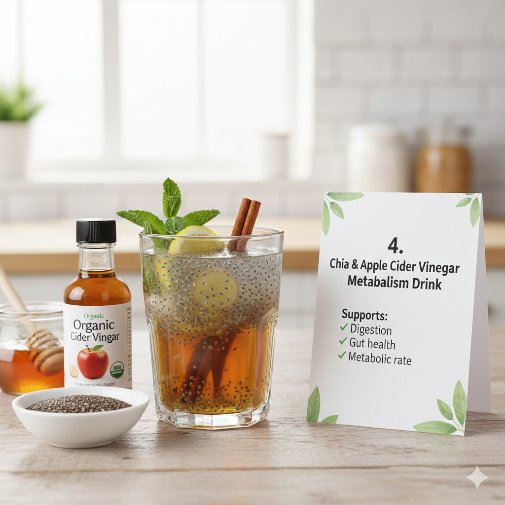 Chia & Apple Cider Vinegar Metabolism Drink