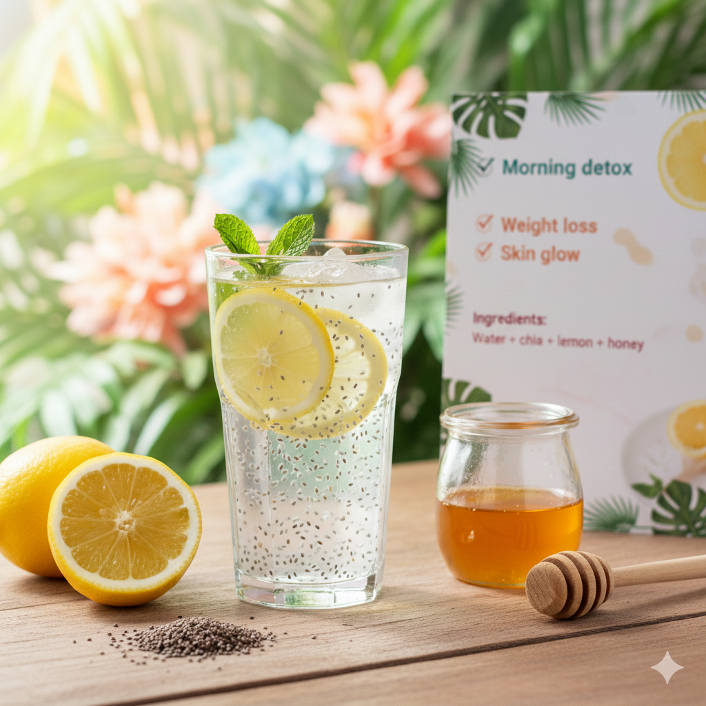 Chia Lemon Detox Water
