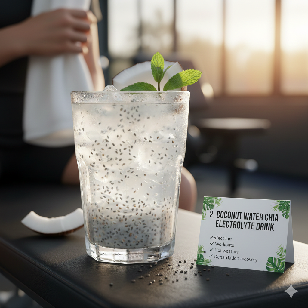 Coconut Water Chia Electrolyte Drink