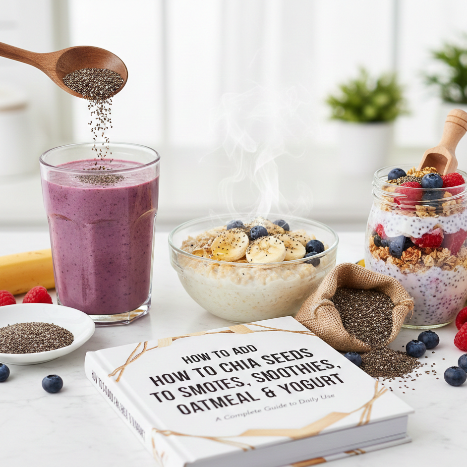 chia seeds to smooties,Oatmeal and yogurt