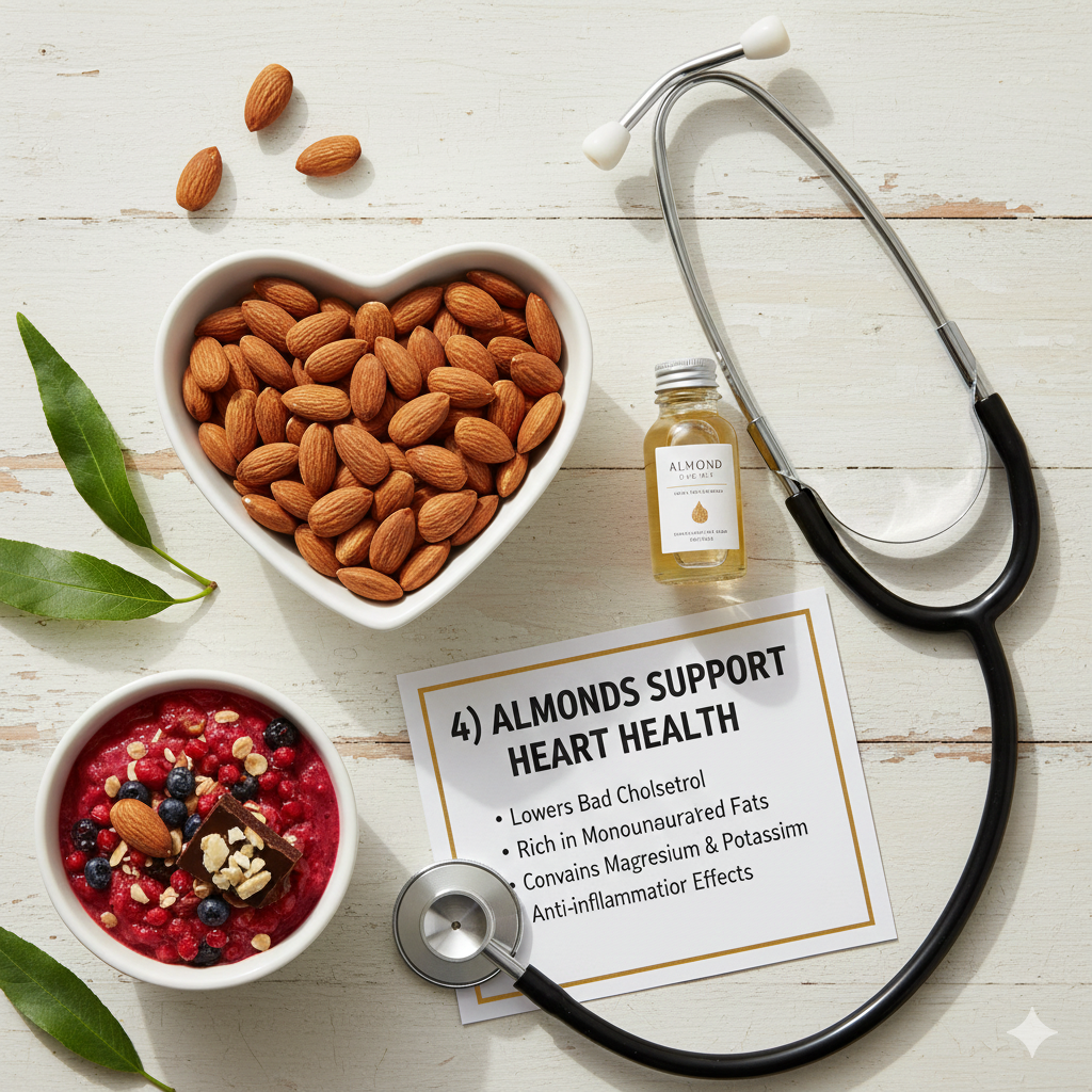 Almonds Support Heart Health