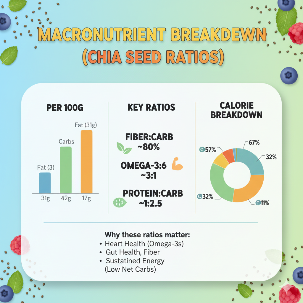 Macronutrient Breakdown (Chia Seed Ratios)