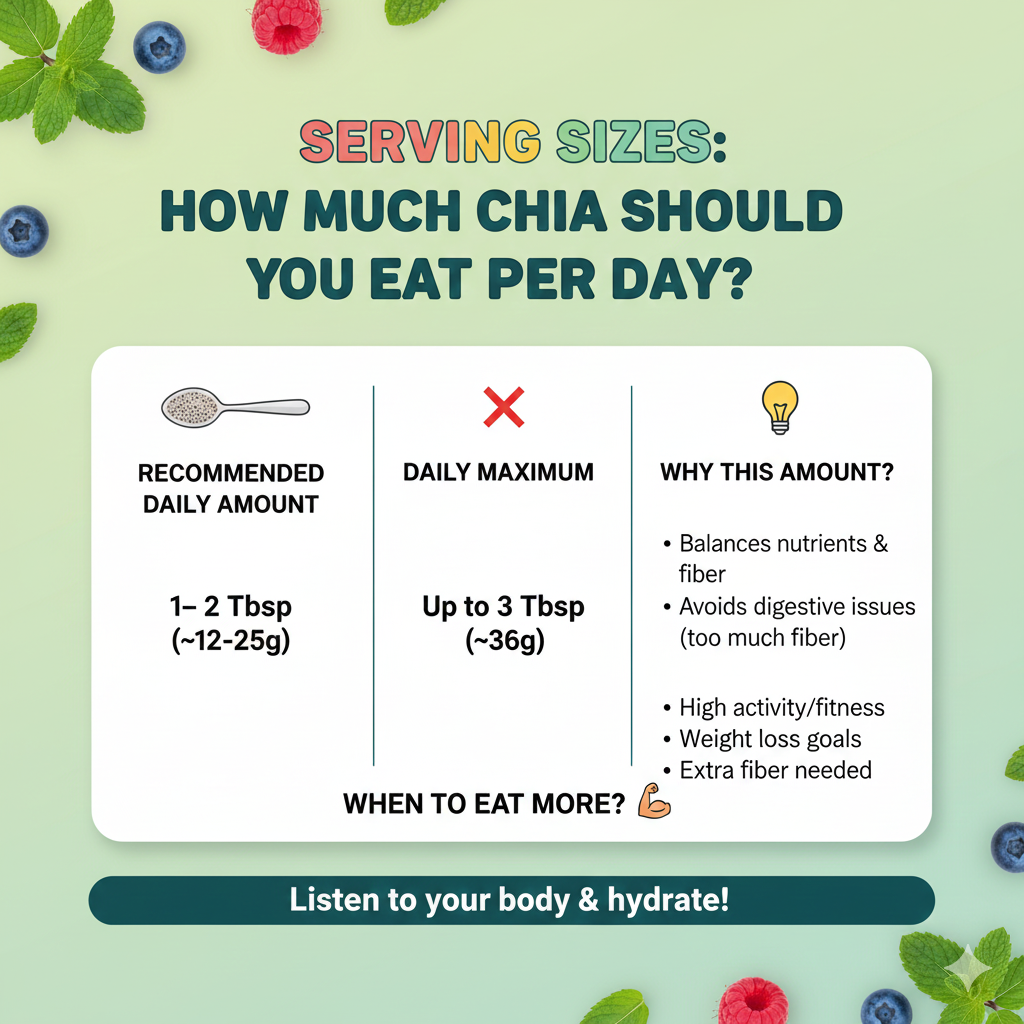 Serving Sizes How Much Chia Should You Eat Per Day